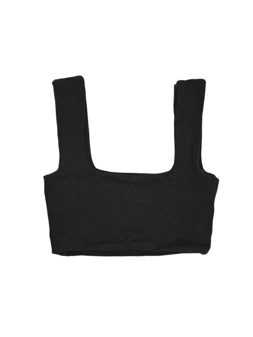 Are You Am I Square Neck Bralette in Black